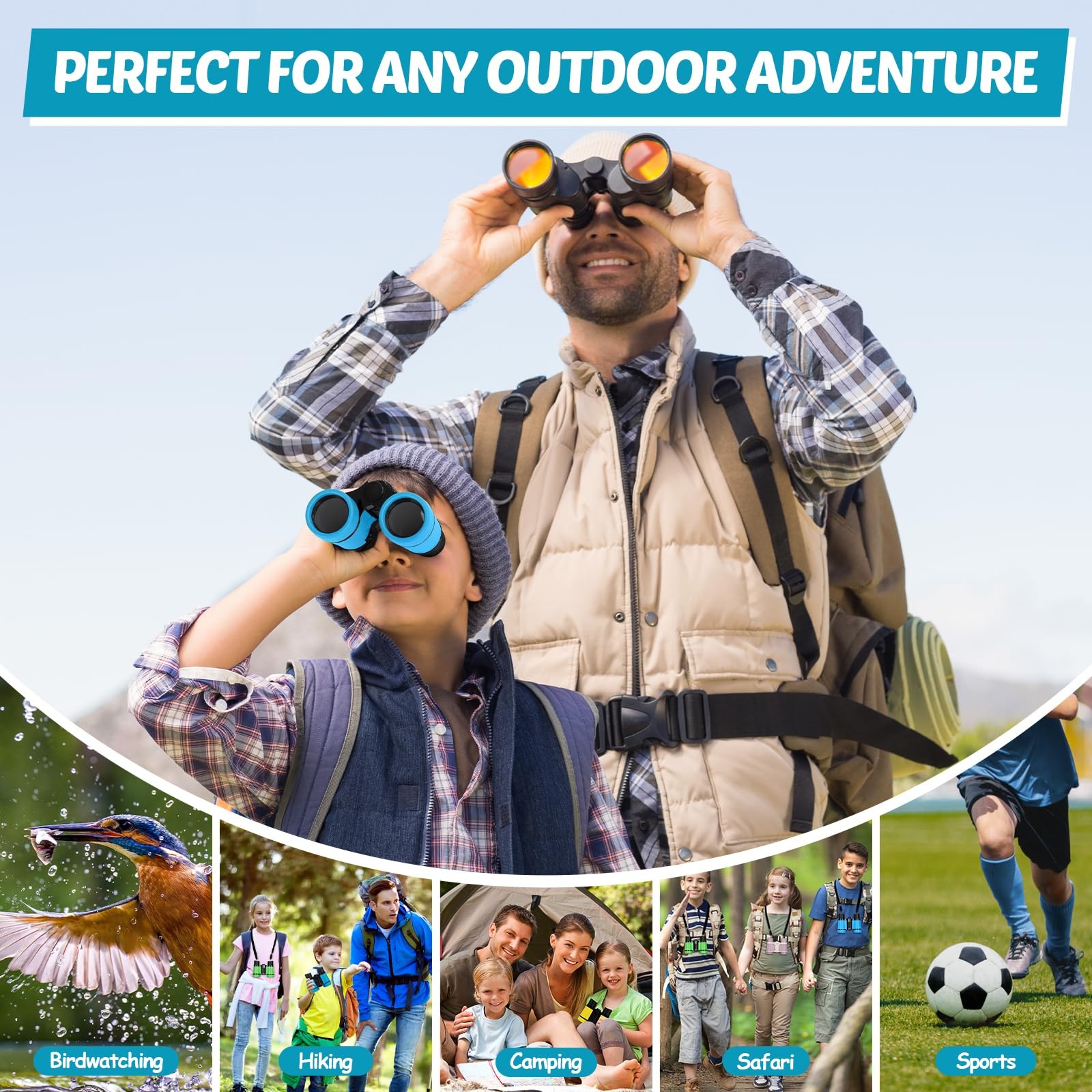 Binoculars for Kids, Childrens Binoculars Toys for 3 4 5 6 7 8 Years Boys …