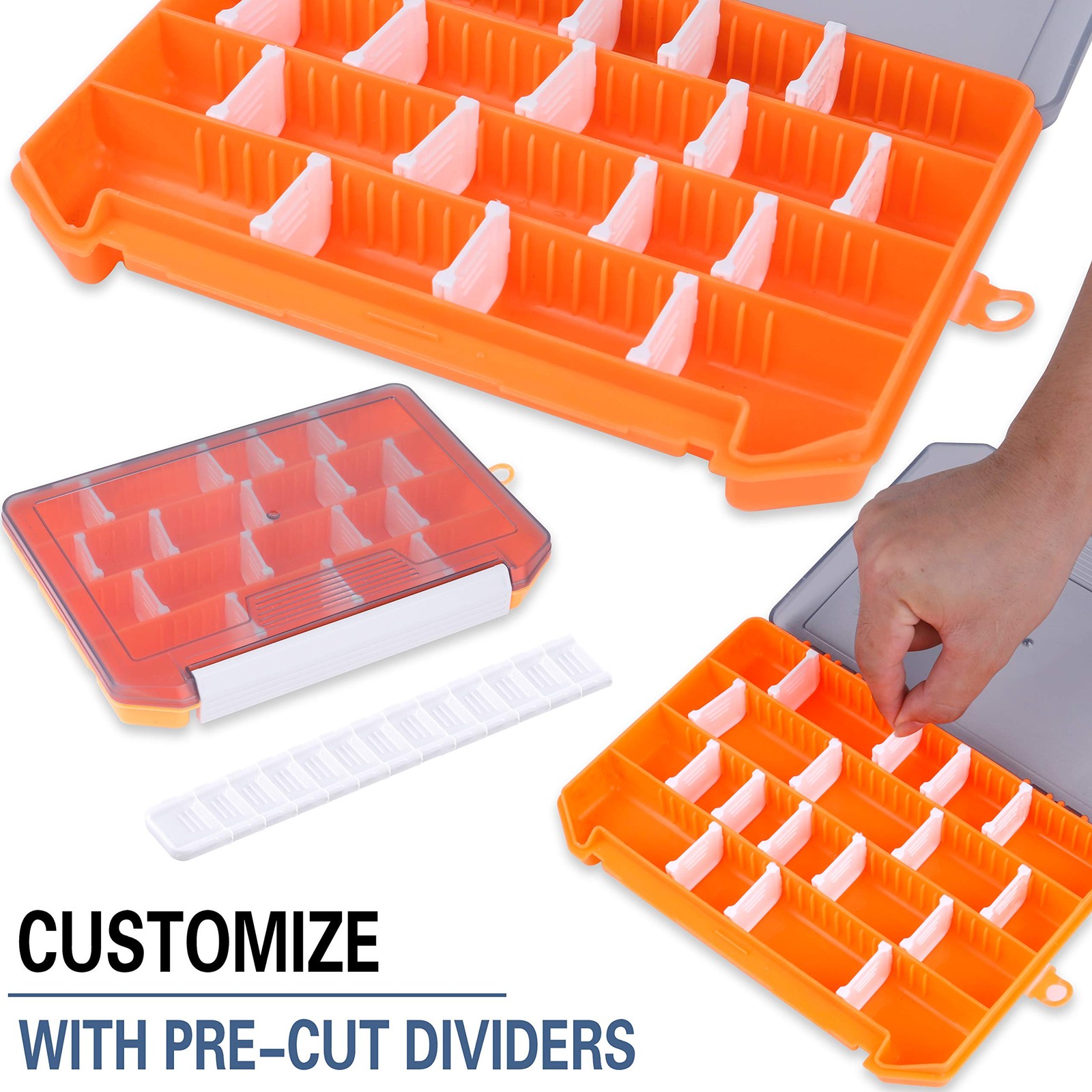 PLUSINNO Fishing Accessories 7.9 x 5.5 x 0.8″, 263Pcs Kit