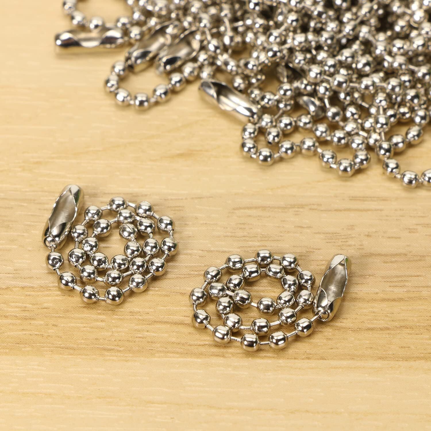 10 – 100 PCS Stainless Steel 3.5″ Ball Chain For P38 & P51 Can Openers