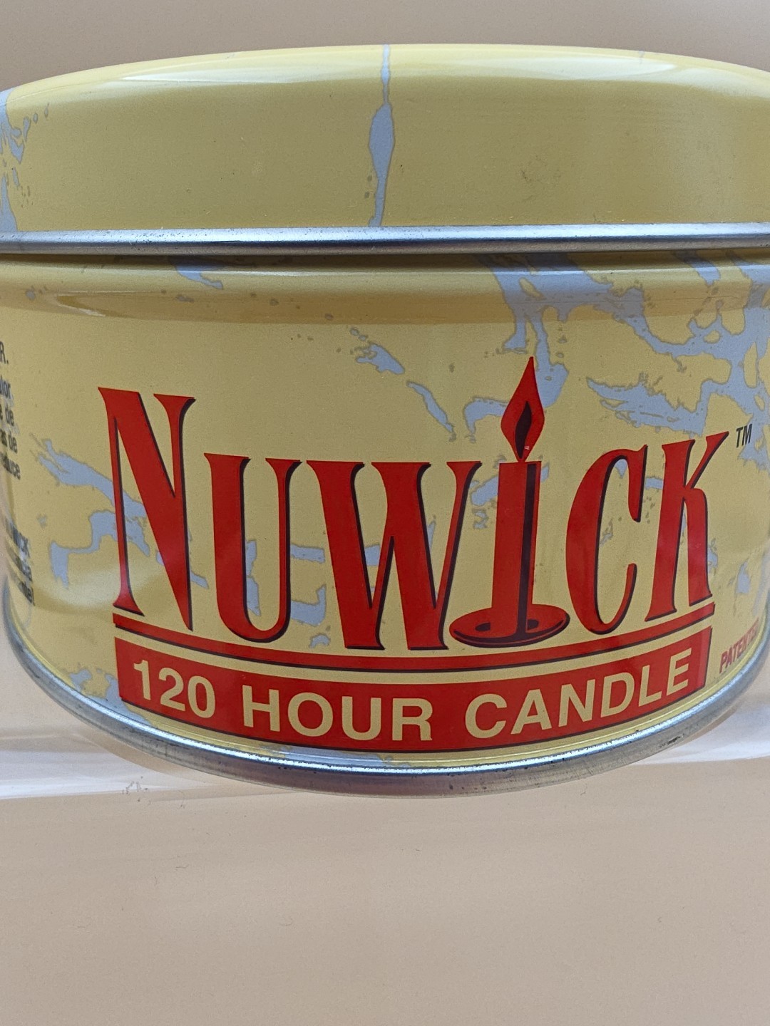 NUWICK 120 Hour Emergency Candle/Moveable Wicks Reusable/Light/Heat/Cook – 14 oz